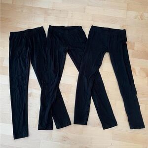 Pact Organic Cotton Kids Leggings Black 10-12 Set of 3